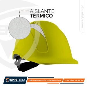 Casco MTA-V Abs Ventilado Aislante Termico Amarillo Steelpro