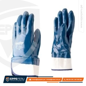 Guante Nitrilo Puño Seguridad Resistor 9912Jb STEELPRO