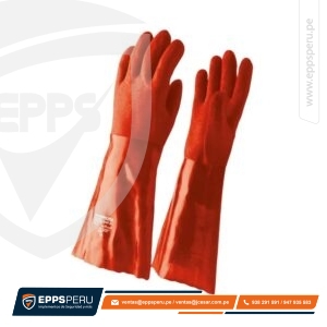 Guante Pvc 14 -35 Cm. Rojo STEELPRO