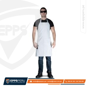 Mandil Pvc Blanco Clute