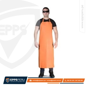 Mandil Pvc Naranja Clute