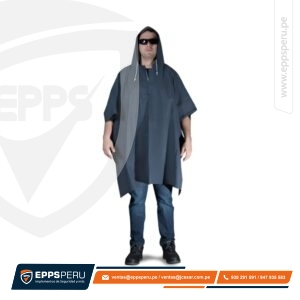 Poncho Pvc Azul Clute
