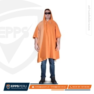 Poncho Pvc Naranja Clute