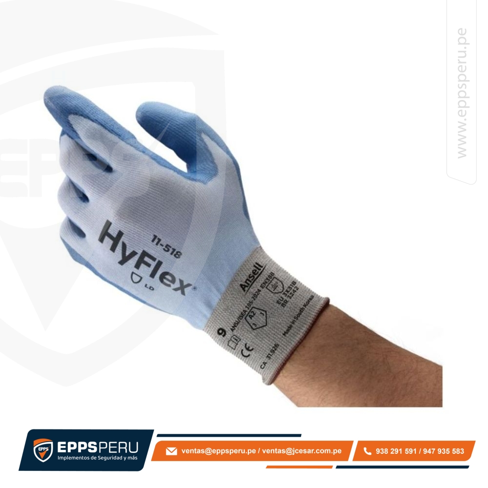 Guantes Hyflex Dynema Spandex 11-518 Ansell