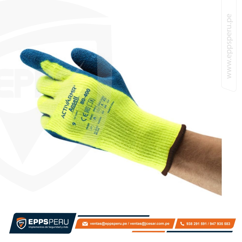 Guantes Power Flex Palma Látex 80-400 Ansell
