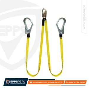 Línea de Conexión Doble, de Cinta Poliéster, un Gancho de 3/4″ y Dos Ganchos de 2 1/4″ XN2G Hauk